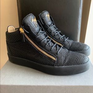 Giuseppe Zanotti Leather Python Sneakers